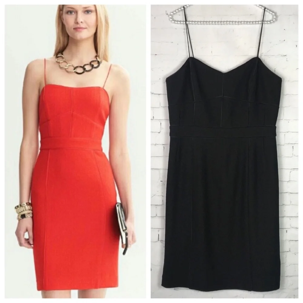 Banana Republic Wool Blend Piped Corset Dr…